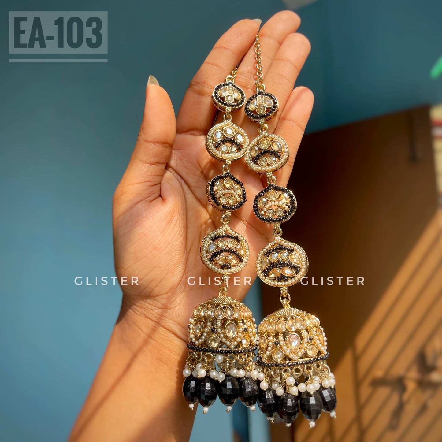 Jhumka with Attached Tana. EA-103