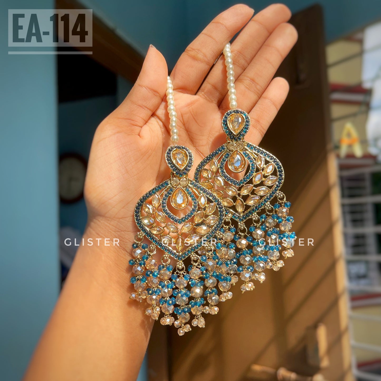 Earrings with Tana Blue ❤️ EA-114