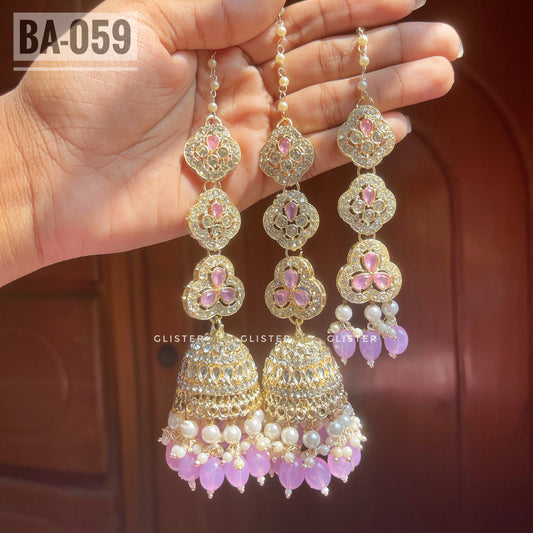 Jhumka with attached Tana and Tikli Set ✨ BA- 059
