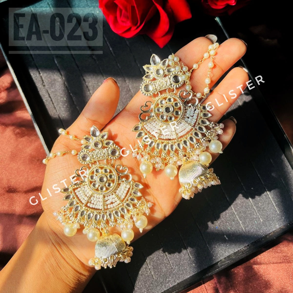 Traditional gold-toned earrings β Earrings EA-023