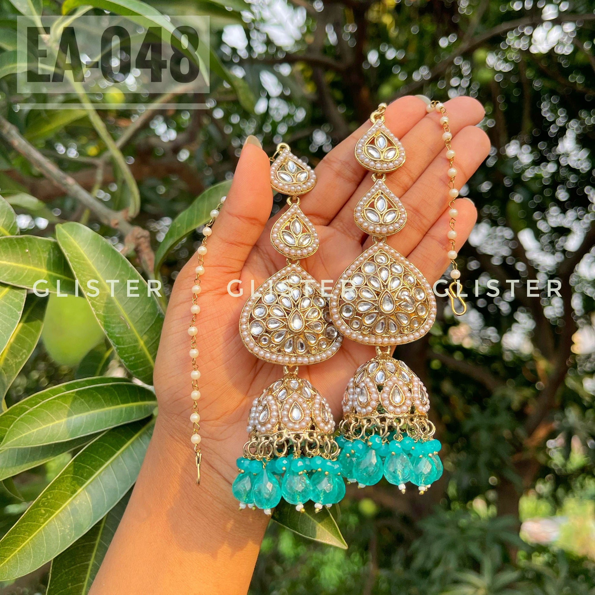 Ethnic jhumka earrings with intricate detailing β Jhumka EA-048