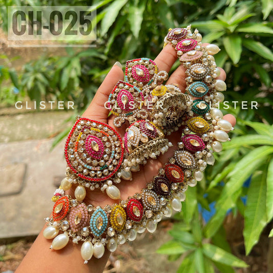 Pakistani High Quality Choker Set  CH-025