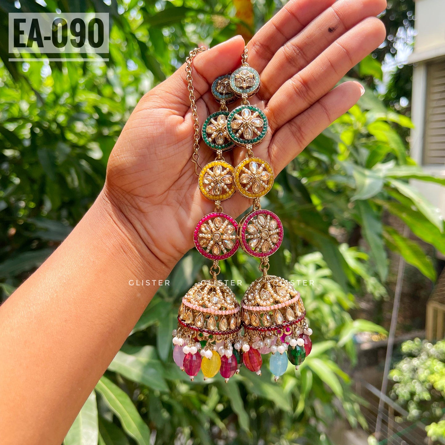 Jhumka with attached Tana ❤️ EA-090