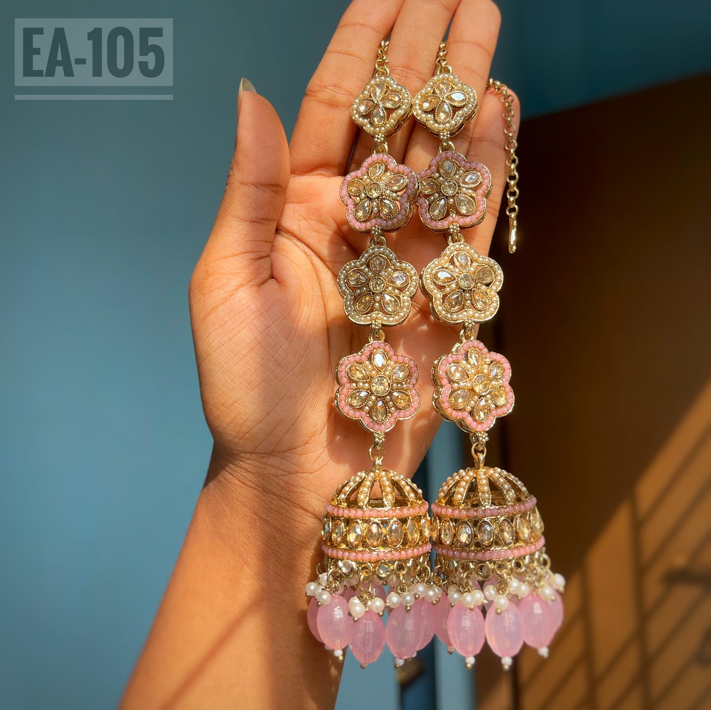 Jhumka with Attached Tana. EA-105