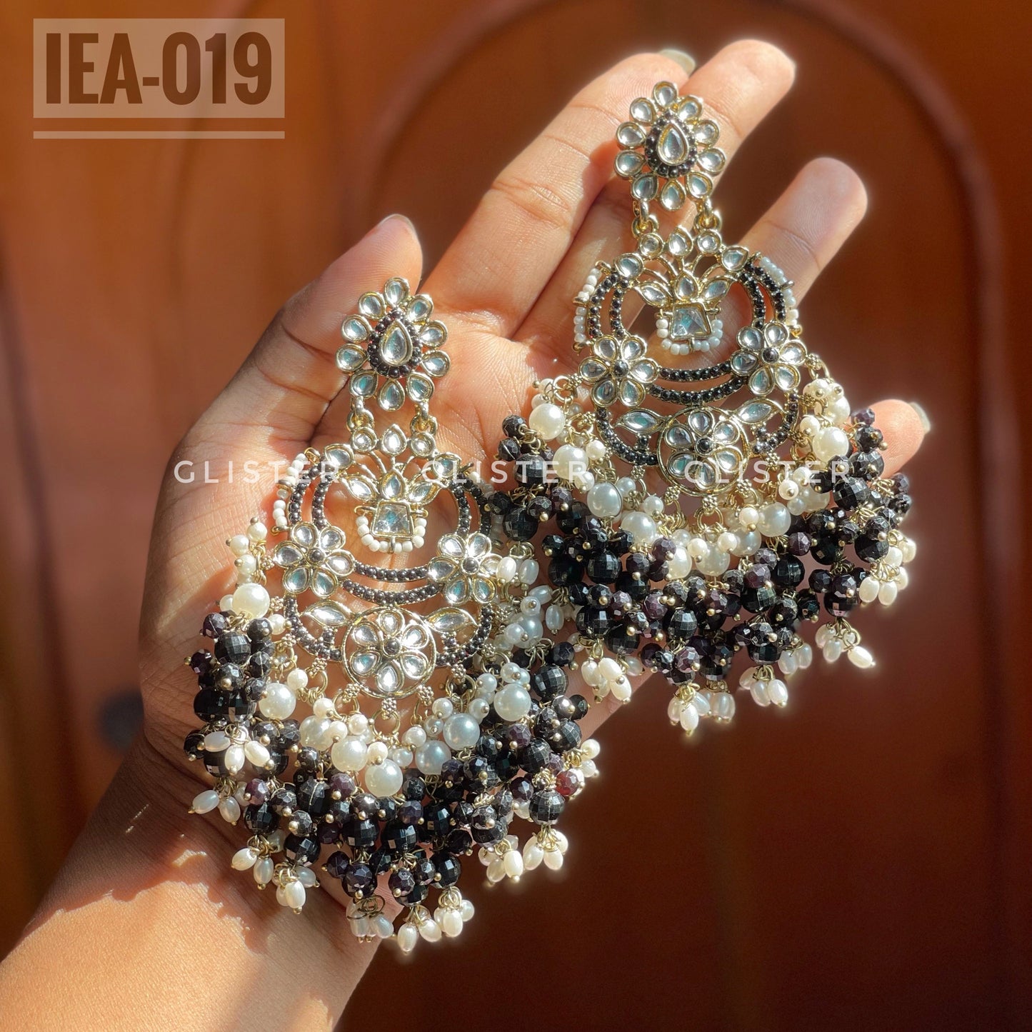 Black Pakistani Inspired Earrings ✨ IEA-019