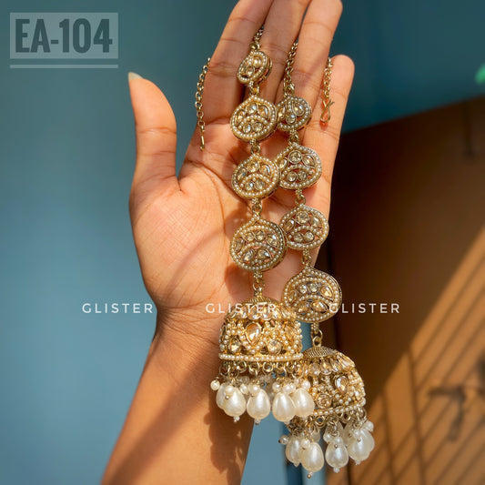 Jhumka with Attached Tana. EA-104