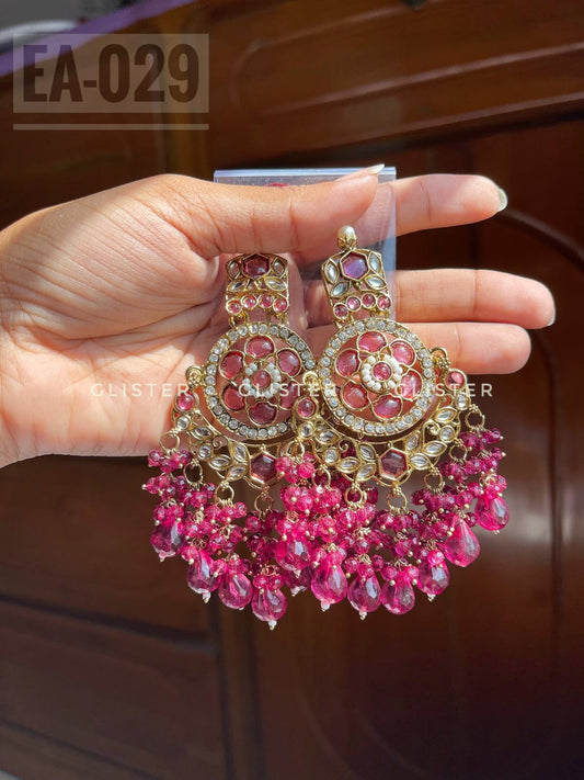 Traditional gold-toned earrings – Earrings EA-029