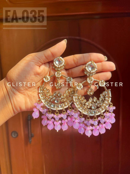 Traditional gold-toned earrings – Earrings EA-035