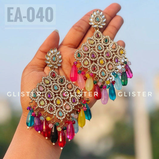 Traditional gold-toned earrings – Earrings EA-040