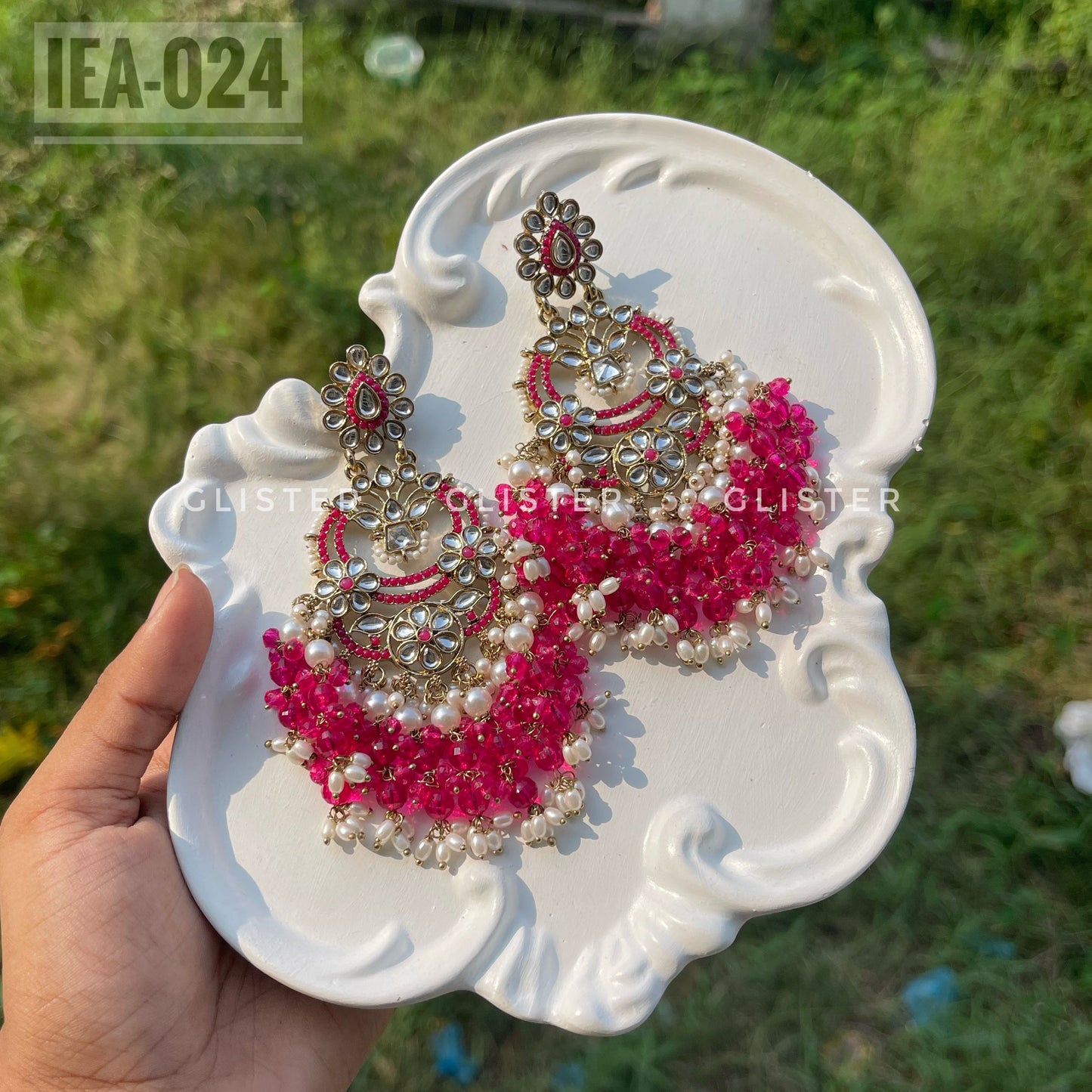 Pakistani inspired Kundan Earrings ✨ IEA-024