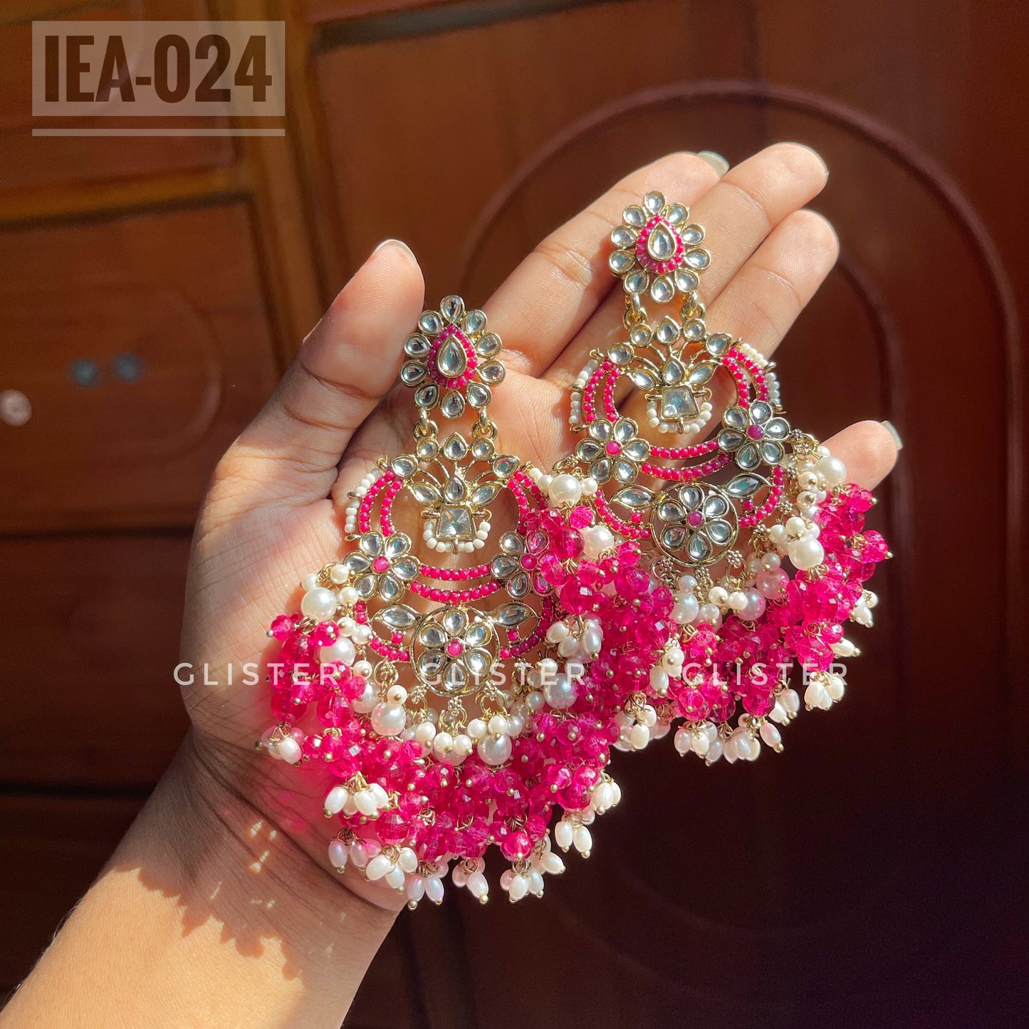 Pakistani inspired Kundan Earrings ✨ IEA-024